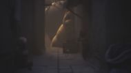 Hide behind the box quickly (Image via Sportskeeda Gaming || Supermassive Games)